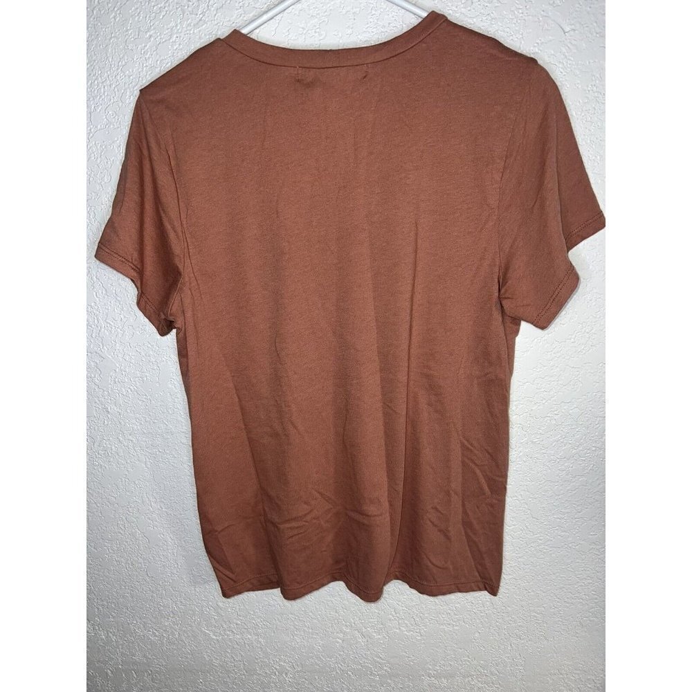 Youth In Revolt “Backwoods Baby” Floral Clay Color Tee Shirt Women’s Medium  X - Picture 5 of 6